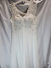 AbaoWedding - Women's Lace Bodice Wedding Dress - Size US 10
