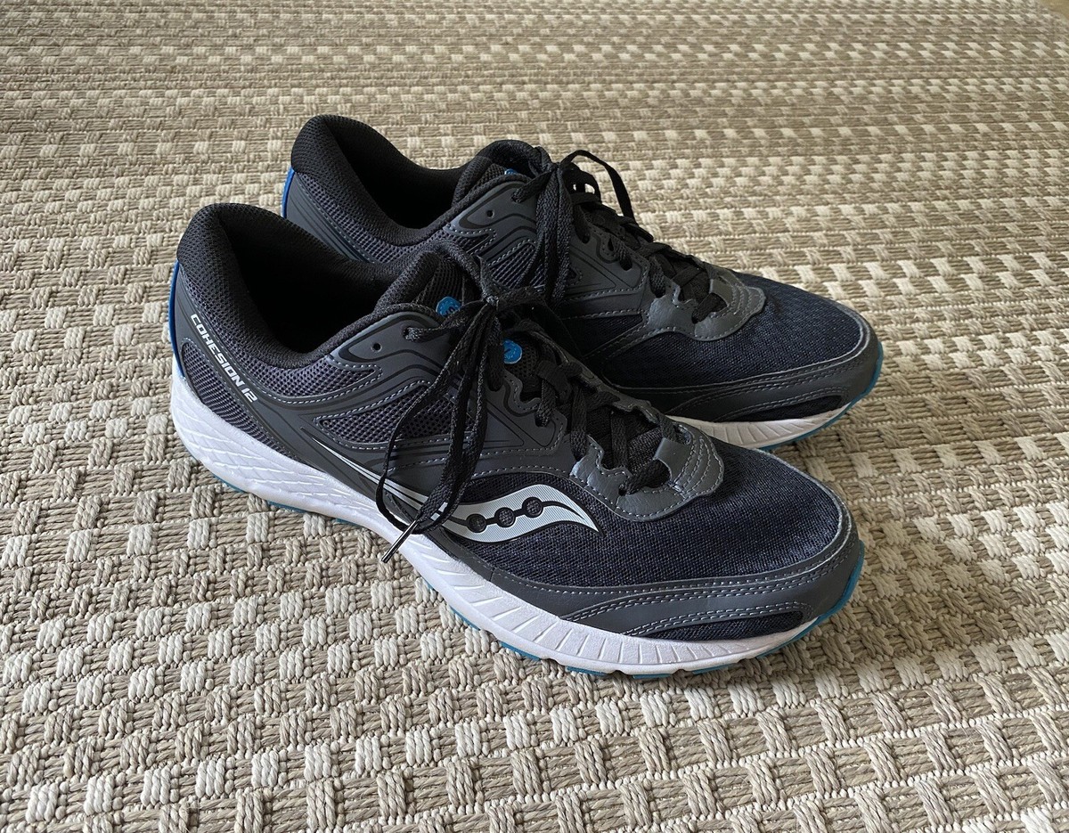 Saucony Cohesion 12 Triple Black Athletic Running Shoes S20471-10 Mens Size 12 SAUCONY Cohesion 12 Running Shoes Sneakers - men main image 3