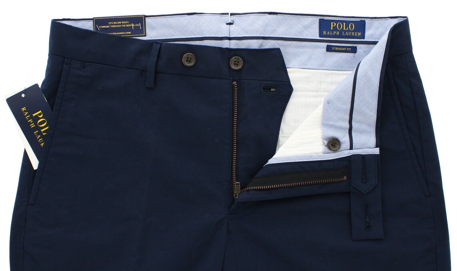Ralph Lauren POLO Pant Men's Straight Fit Casual Chino Stretch Twill Pants Navy