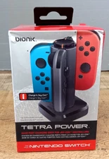 Bionik Tetra Power Nintendo Switch Joy Con Charging Dock 4 Controllers BNK-9019