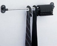 30 Tie Organizer - Wall Mounted - Set Of 2 (chrome)-(2.75 H X 15.5 L X 2.25 F on sale 30 Tie Organizer - Wall Mounted - Set Of 2 (chrome)-(2.75 H X 15.5 L X 2.25 F on sale
