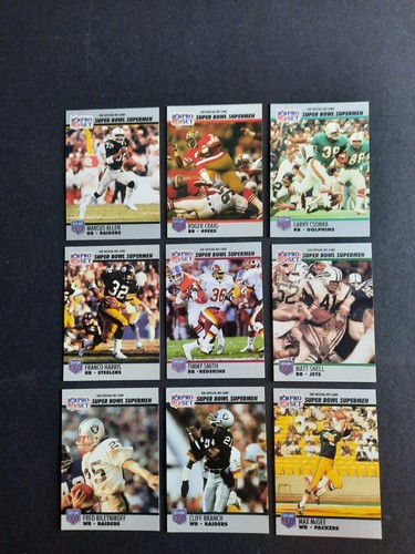 1990-91 Pro Set Super Bowl Supermen Football Cards. You U Pick From List #1-151 - Picture 33 of 142