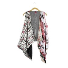 Save the Queen Vest Waterfall Scarf Patchwork...