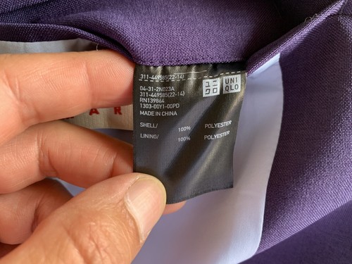 ⭐️ MARNI / UNIQLO BLUE SPORT COAT BLAZER XXL ⭐️ - Picture 9 of 12