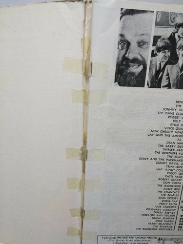1960s Song Book Sheet Music Big 40 Beatles Supremes Dean Martin Sammy Davis Jr - Picture 7 of 10