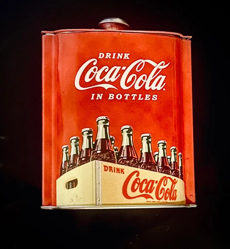 Coca Cola Slant Lid Caddy Tin Vintage | Bottles