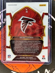 2022 Select Football DRAKE LONDON Concourse RC Base #35 Atlanta Falcons