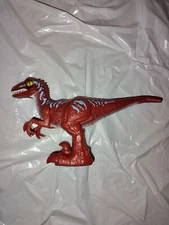 Zuru Robo Alive Dino Wars Attacking Velociraptor Red Walks Lights Up Chomps
