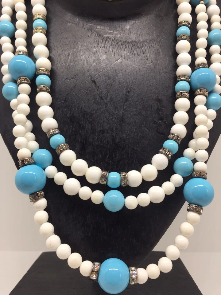 Collana Agata e Turchesi In Argento - Immagine 4 di 4