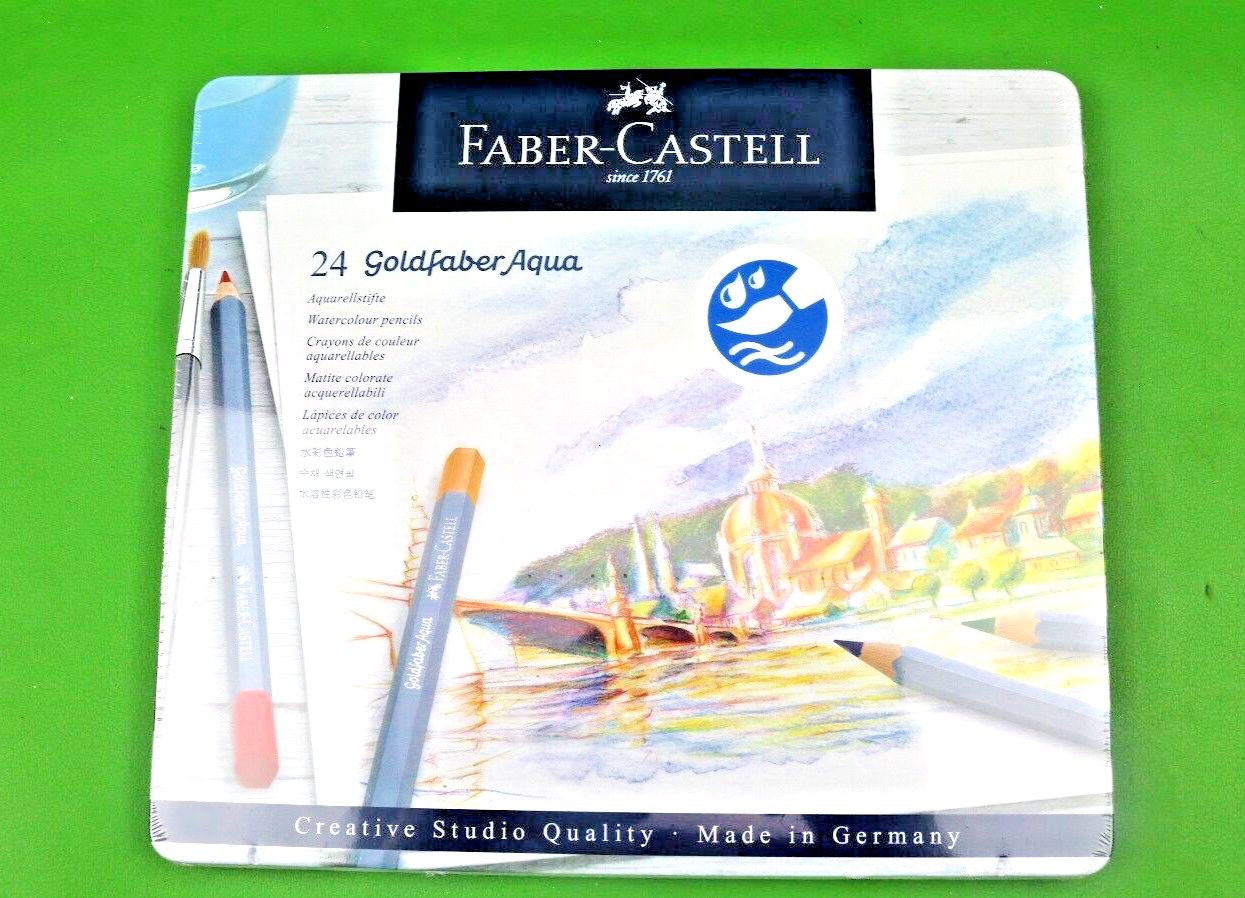 Faber-Castell Goldfaber Aqua water Coloured Pencil Sets, set, 24 pencils (KS160)