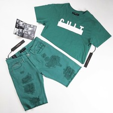 Cult of individuality NY 2p set mens 100 Authentic Shorts S 31 t-shirt Medium