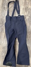 Roffe Ski Bib Overalls Sz 34 regular. Made in the USA Blue
