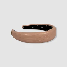 Lele Sadoughi Women's Pink Leather Headband One Size