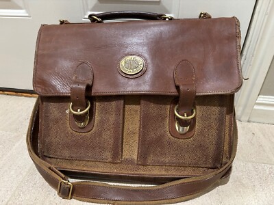 Mark Cross  Business Bag VTG Mark Cross Black Leather Accordion Briefcase Softshell  main image 4
