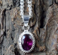 Natural Padparadscha Pink Sapphire 7.90 Ct Oval Gemstone Latest Design Pendant