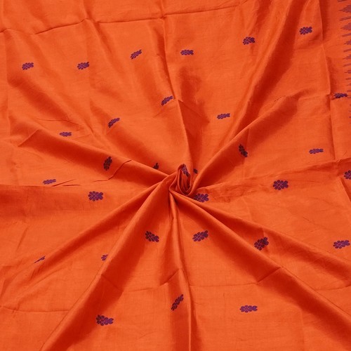 Vintage Crimson 100% Pure Silk Handwoven Sari Remnant 5YD Craft Fabric Scrap