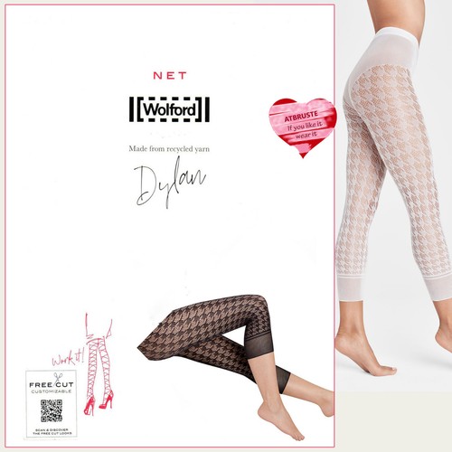 Wolford Dylan Capri • S • white ... Pepita Optik - nahtlos eingestrickter Tanga - Bild 8 von 10