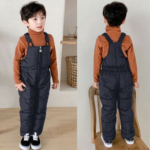 Kids Baby Boys Girls Windproof Ski Snow Trousers Fleece Overalls Jumpsuit Pants - Picture 6 of 15