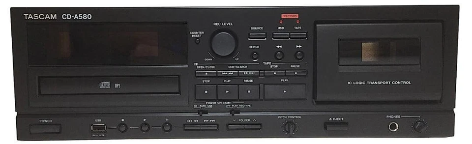 TASCAM CD-A580-V2 CD/USB/Cassette Player/Recorder - Image 2 of 4
