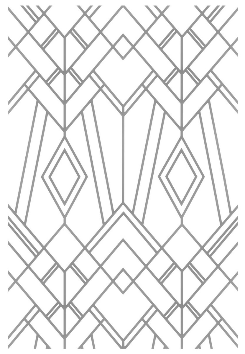 【在庫SALE】BiS 掲載ページ（約A3サイズ）#6748 Sizzix Geo Diamonds Multi-Level Embossing folder #665748