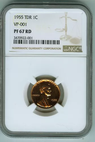 NGC Proof 67 Red 1955 Tripled Die Reverse Cent VP-101
