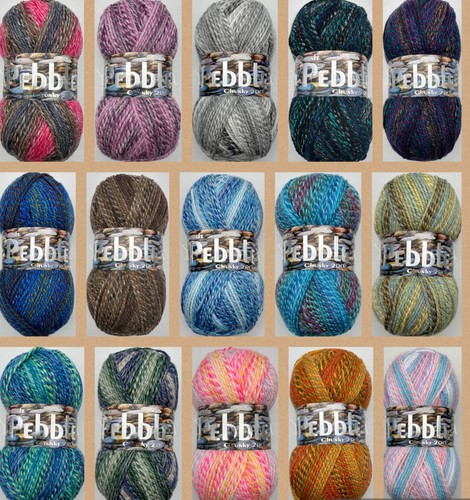 Woolcraft Pebble Chunky Knitting Crochet Yarn Wool - 200g - Choice 40+ Colours - Picture 3 of 113