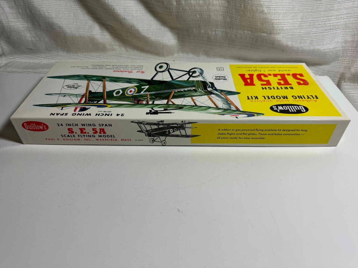British S.E.5.A WWI Flying model kit Guillows Complete Collectors