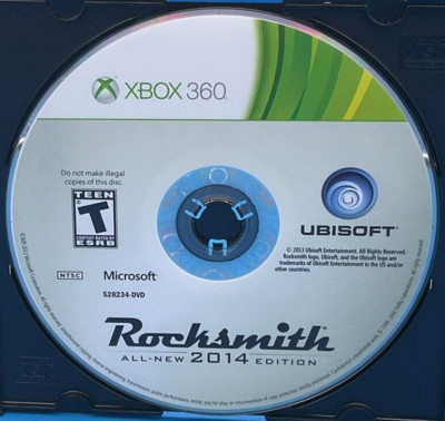 Microsoft XBOX 360 Rocksmith All New 2014 Edition TESTED Disc Only Free Shipping