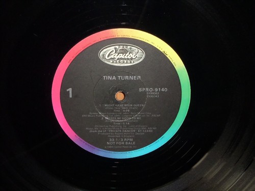 TINA TURNER PRIVATE DANCER 4 TRK SAMPLER PROMO LP STEEL CLAW BETTER BE GOOD 2 ME - Picture 4 of 10