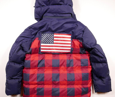 Polo Ralph Lauren Jacket Parka Puffer Down Olympic Team USA Flag