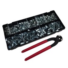 Double Ear Hose Clip O Clamp | MIKALOR | W1 Zinc Plated Steel | Assortment Boxes