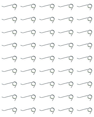 45X Feder für LIDL Parkside PLV1500A1 / PLV1500B1 / PLV1500C1 / C2 Lüfterwalze