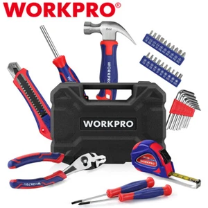 WORKPRO 35-Pieces Ensemble d'outils à main Kits généraux d'instruments ménagers Ensemble d ́outils de base w/Box