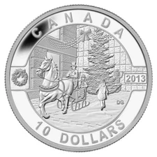2013 $10 O Canada: Holiday Season - Pure Silver Coin