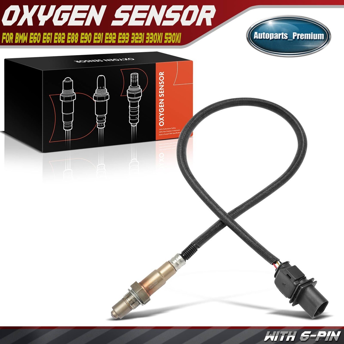 Upstream Oxygen O2 Sensor For BMW 128i, 135i, 323i, 328i, 335i, 528i & More - 5 Wire 13 thumbnail image