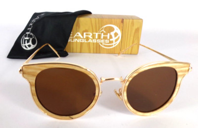 Earth Wood Sonnenbrille ESG029W Nussbaum helles Holz - 48/20/138