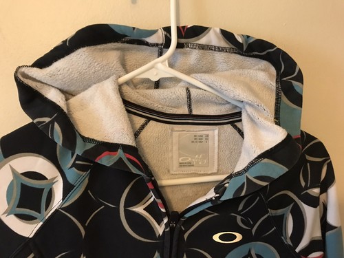 Oakley Women's Hoodie FLEECE SWEATSHIRT Full Zip Size XS Sporty Outdoor Hiking - Picture 6 of 10