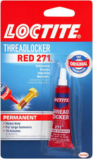Threadlocker Red 271 - Permanent Thread Lock Glue for Nuts, Bolts,  Fasteners,