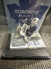 Jonas Gustavsson “Monster” Toronto Maple Leafs Signed McFarlane Figure w/Display