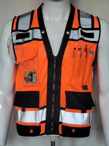 FX Heavy Duty Surveyors Safety Vest with Zipper, Large Plan Pocket video thumbnail