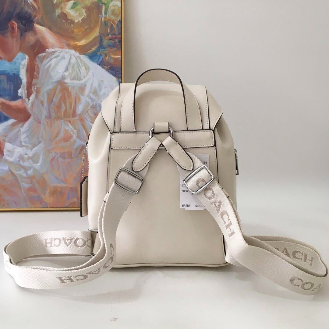 新品 COACH スモール バックパック CR100 ホワイト COACH Pace Backpack CR100 Chalk Outlet NEW | eBay