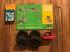 TRIX Baukasten Konvolut mit Motor und Reifen, Kette , Prospekt