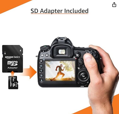 Amazon Basics Micro SDXC Memory Card with Full Size Adapter, A2, U3, 128GB - Photo 8 sur 8