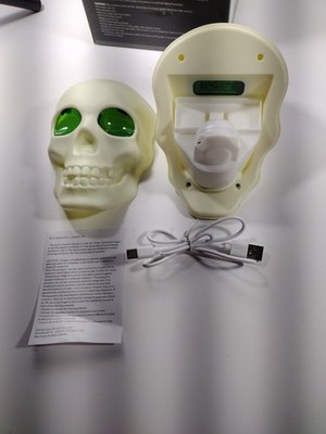 Mist Maker Lighted Skull Opened The Box Tested It Works Fine, But Scares My Mom.