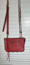 Rebecca Minkoff Gabby Shoulder Crossbody Purse Bag Red Leather New With Defects