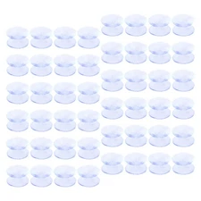  100 Pcs Soft Door Bumper Stoppers Feet Suction Pads for Glass Table Cups、