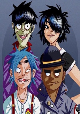 Gorillaz Damon Albarn Blur A3 A4 Print Poster Unframed Music Album