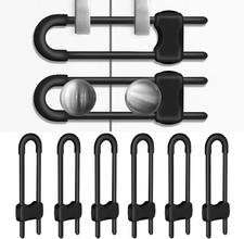 Cabinet Locks for Babies, Baby Proofing Cabinets, 6 Pack U-Shaped Child Locks