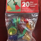 VTG Plastic Translucent Bell Miniature Light Covers Snap On 1 Pkgs of 20 NOS — photo 4