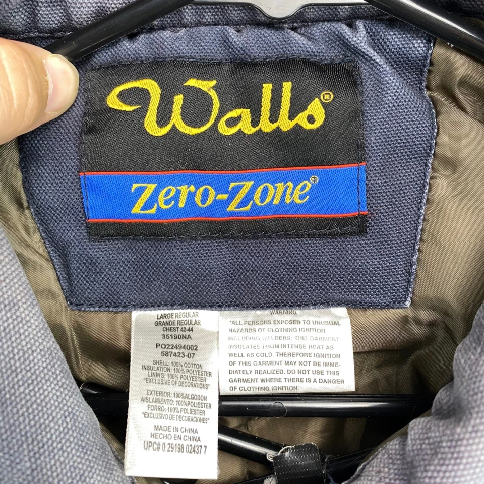 Walls Zero Zone Mens Large Excel 10 Years Embroidered Work Jacket Coat - Image 2 of 4
